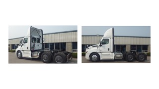 White semi-truck