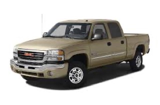 Tan GMC pickup truck