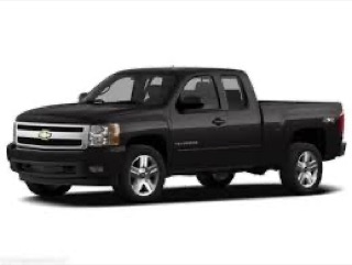 Black pickup truck