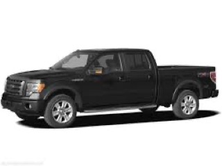 Black pickup truck