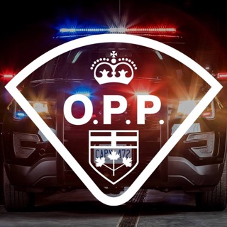OPP crest on a police vehicle