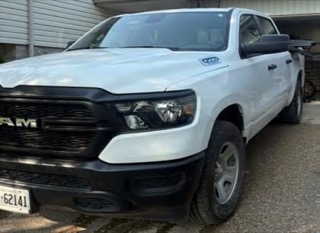 White pickup truck