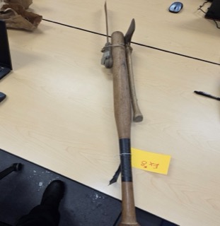 Vintage matchlock rifle.