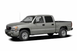 Gray GMC pickup truck