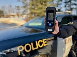 Breathalyzer displaying FAIL
