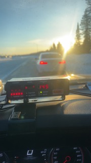 Dashboard with speed display showing 45.