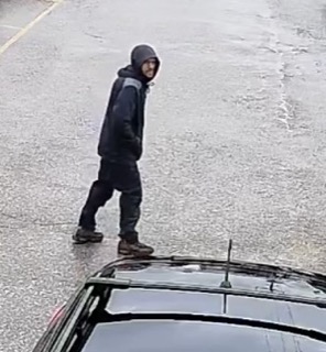 Person walking on a car roof