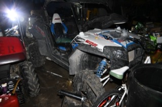 Modified side-by-side ATV with large tires