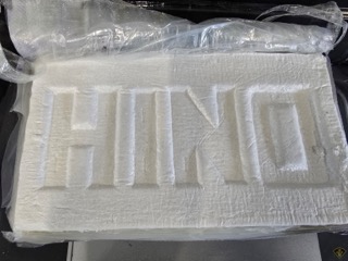 White powder in plastic wrap