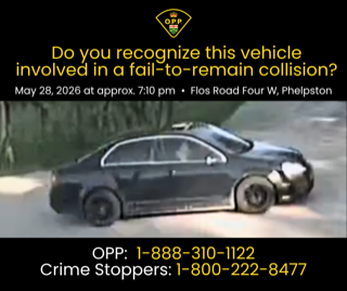 Black sedan, front view